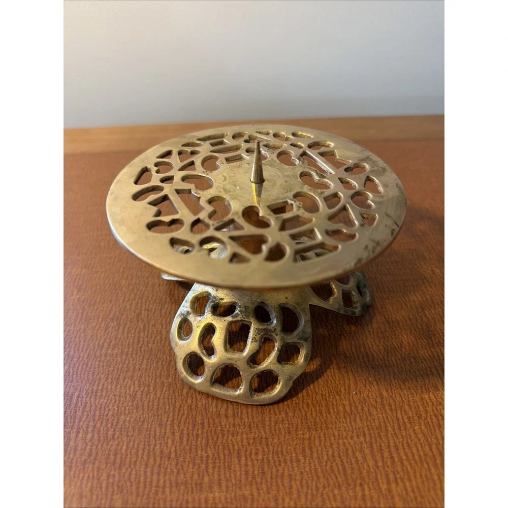 Vintage Brass Candle Holder/Base, 5